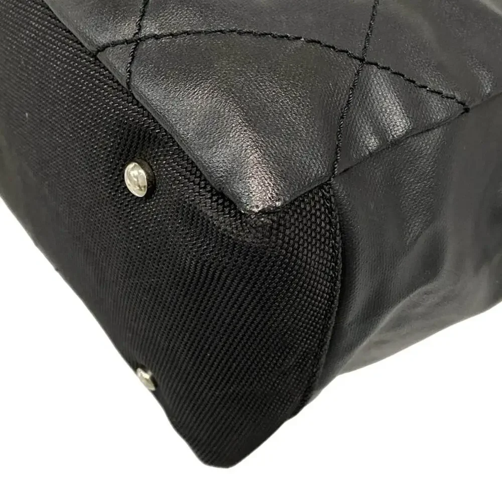 Chanel Paris Biarritz Tote MM Tote Bag Coated Canvas Nylon Leather